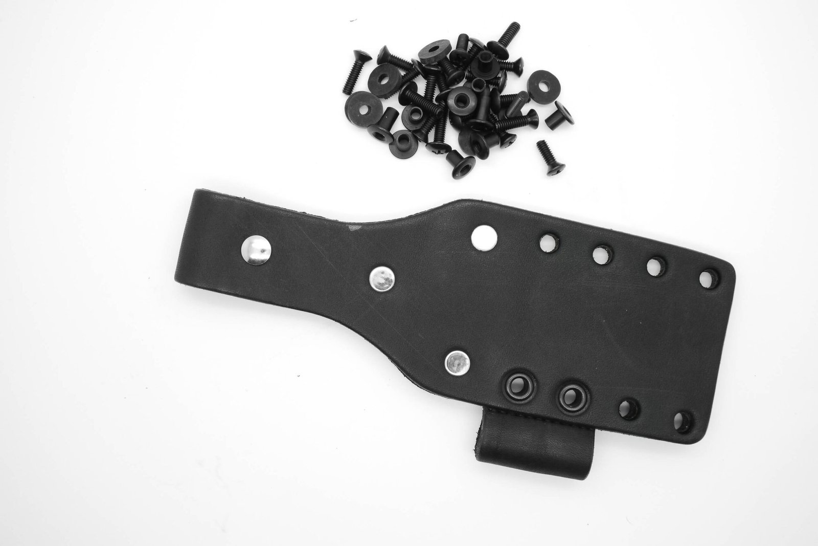 #2 Leather Backer WITH Loop, BLACK | Fits AK 3 / 3.5 / 4.5 Sheaths