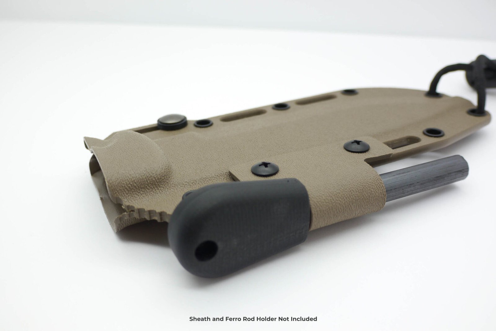 AK Firesteel Ferrocerium Rod - Black w/ Red Liner G10 Handle