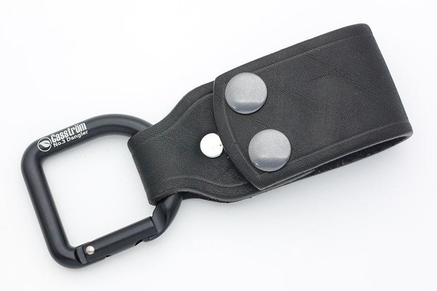 AK Swedish Dangler - Black Leather and Black D-Ring