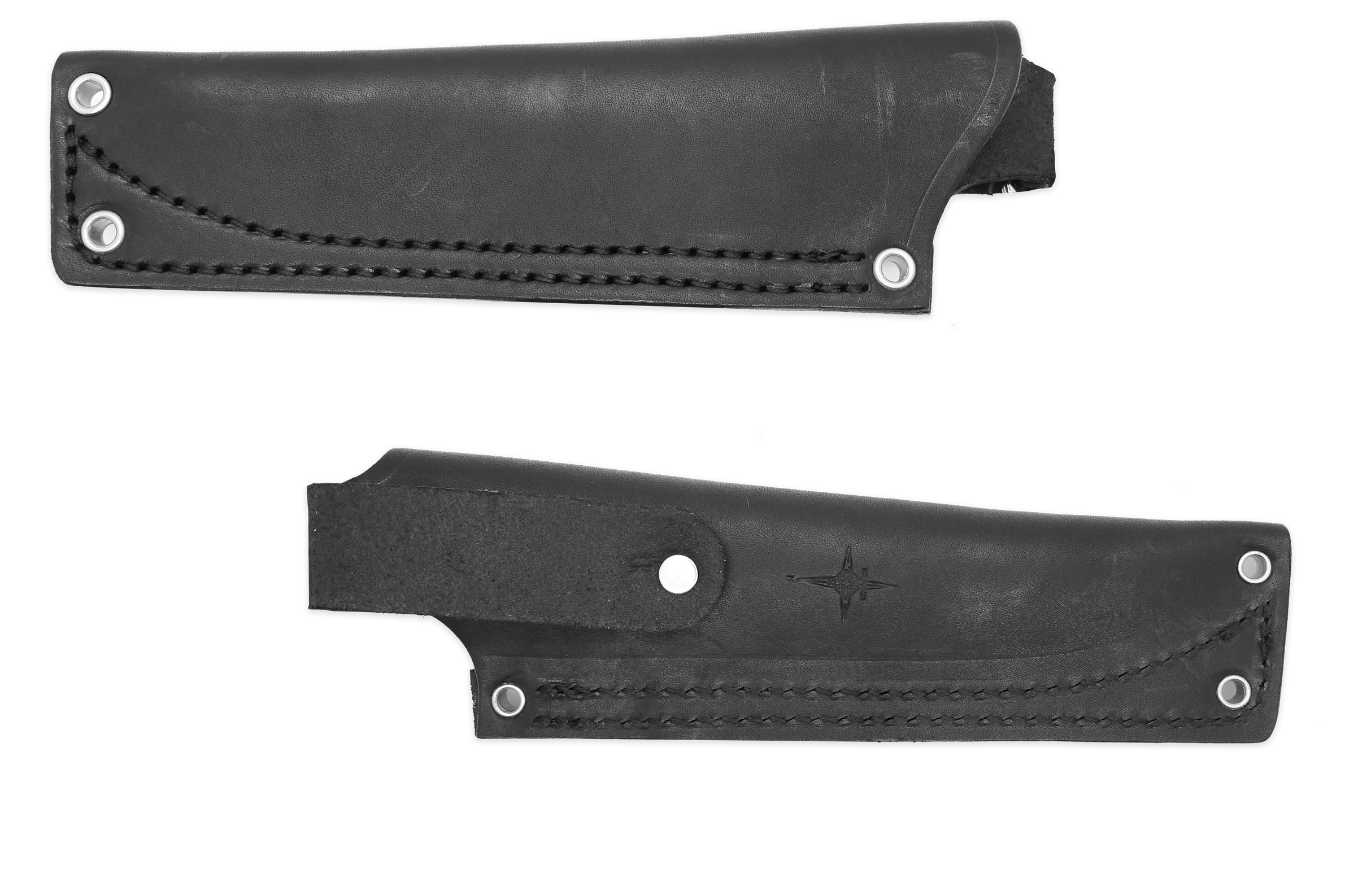 "K" Leather HIP Sheath for AK 4.5, Black, LH, WITHOUT Firesteel Loop